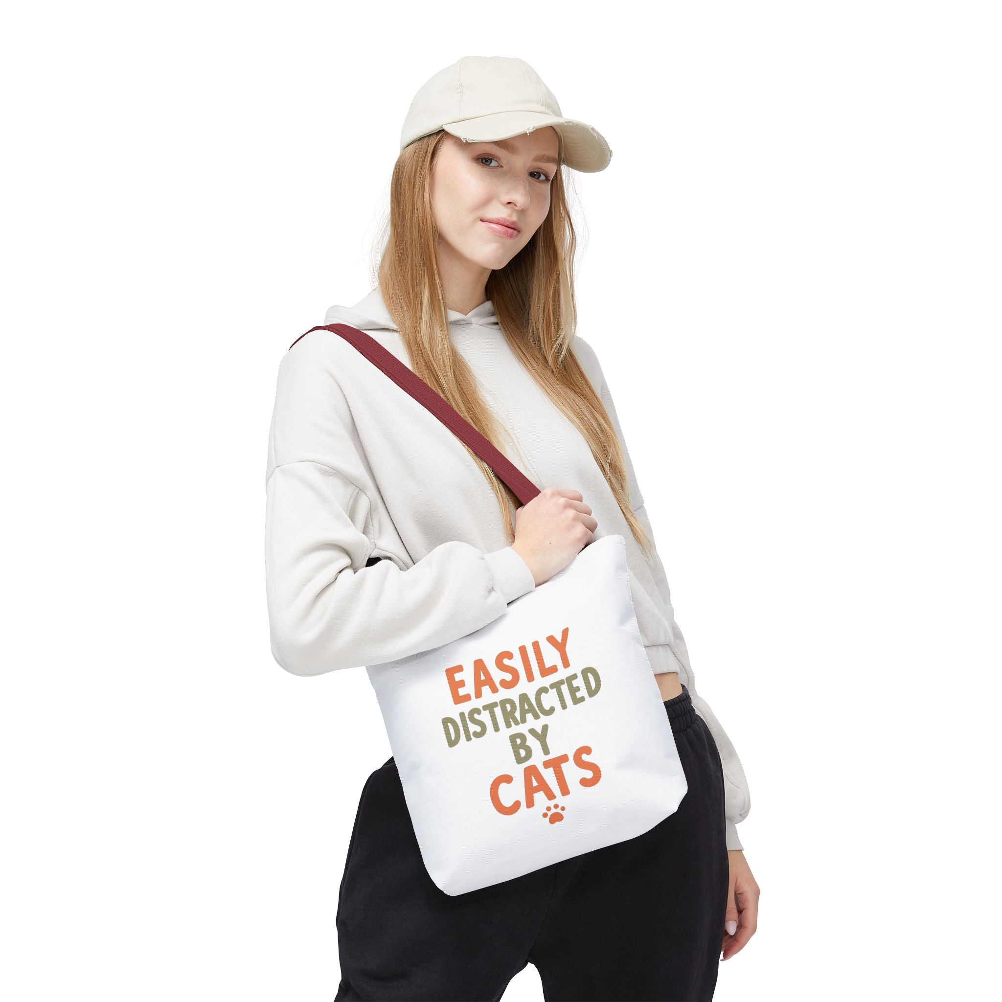 Easily Distracted by Cats Tote Bag