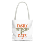 Easily Distracted by Cats Tote Bag