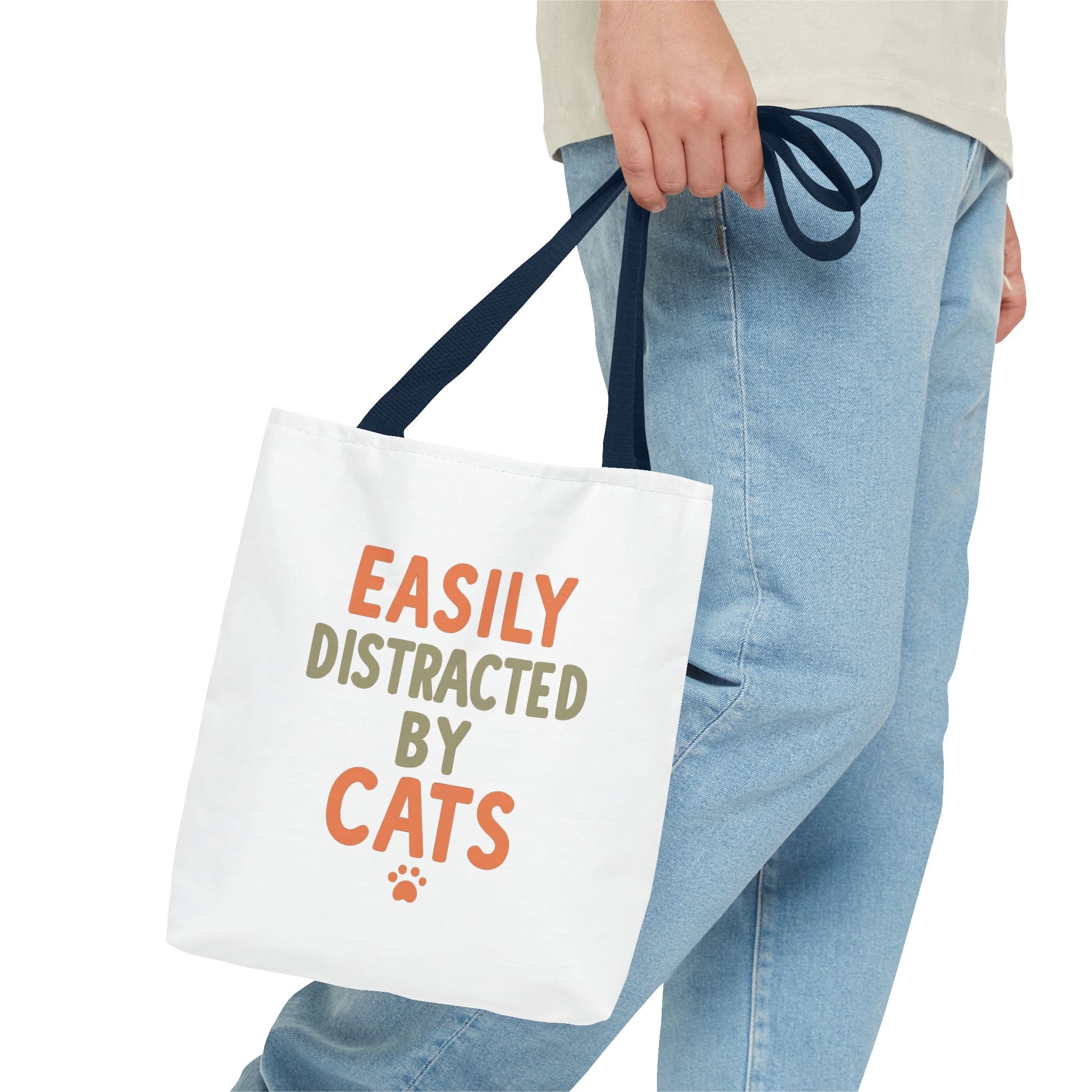 Easily Distracted by Cats Tote Bag