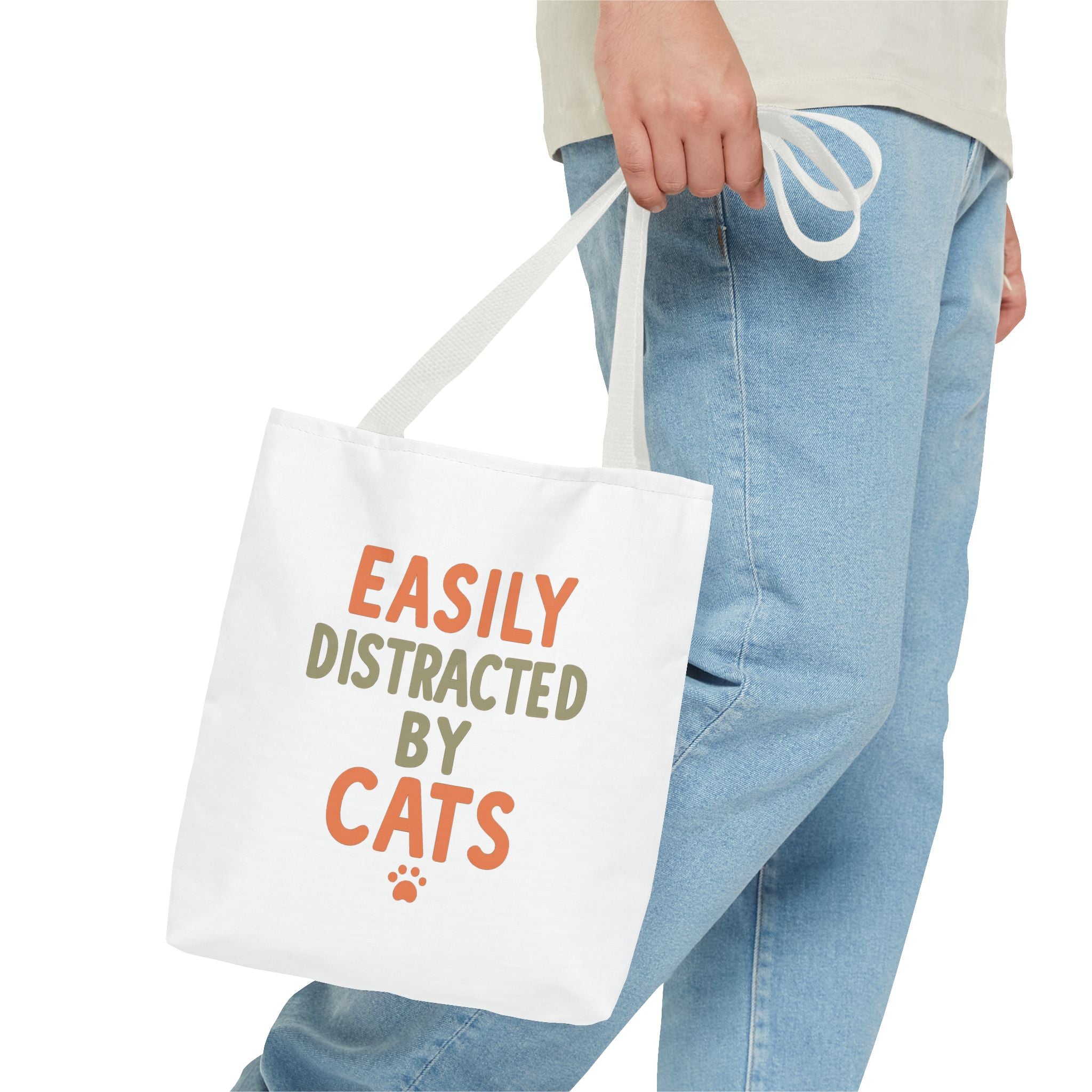 Easily Distracted by Cats Tote Bag