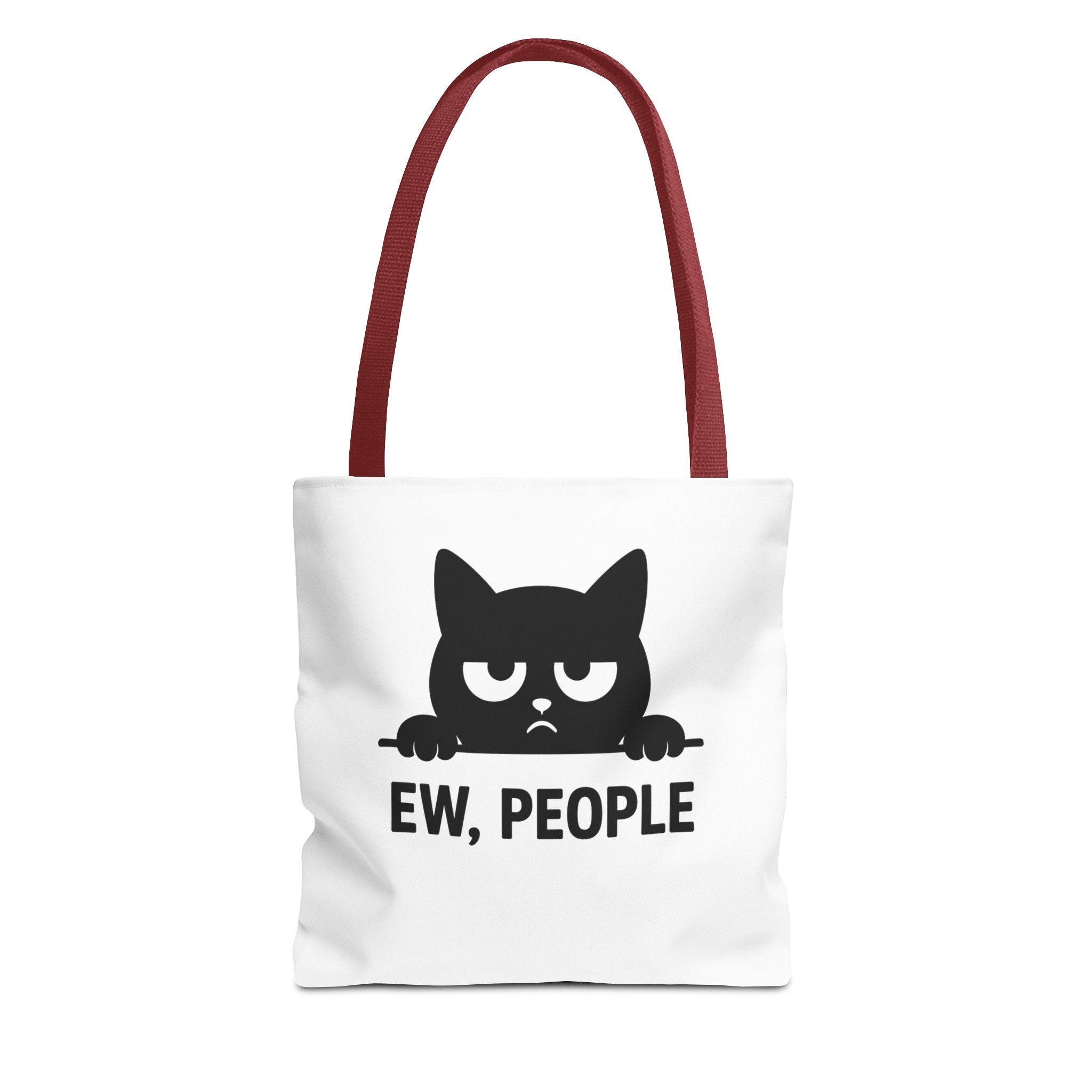 Black Cat Tote Bag - "Ew, People"